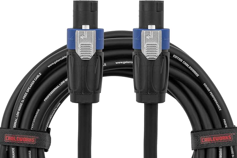 50-Foot Twist Lock Speaker Cable
