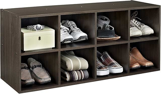 Espresso Shoe Station for Closet Storage