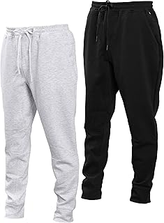 Men's Stretch Scuba Knit Tapered Sweatpants, 2-Pack