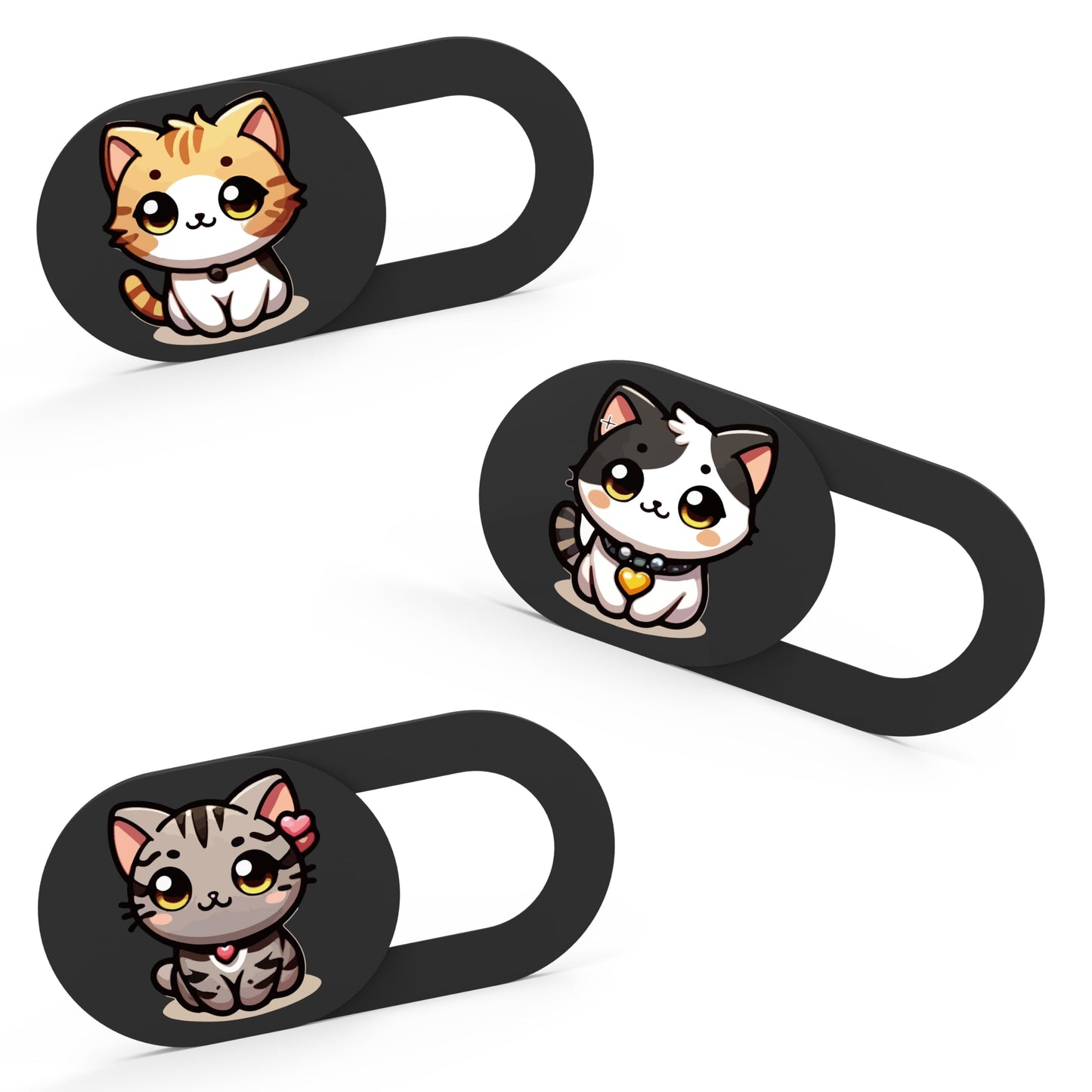 Ultra-Slim Laptop Camera Cover Slide, 0.03 Inch Thick, 3 Pack