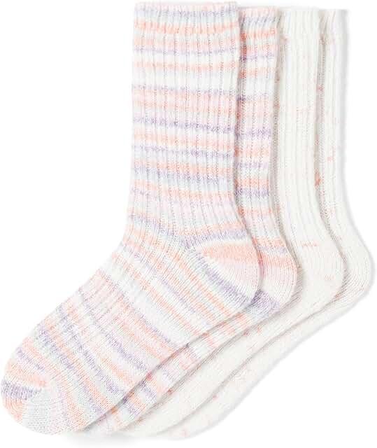 Two Pairs of Women's Cozy Socks