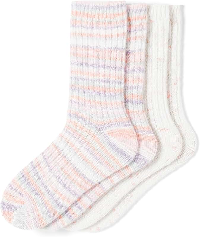 Two Pairs of Women's Cozy Socks