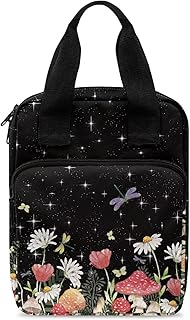 Floral Print Bible Cover with Pockets for Men and Women