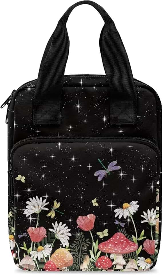 Floral Print Bible Cover with Pockets for Men and Women