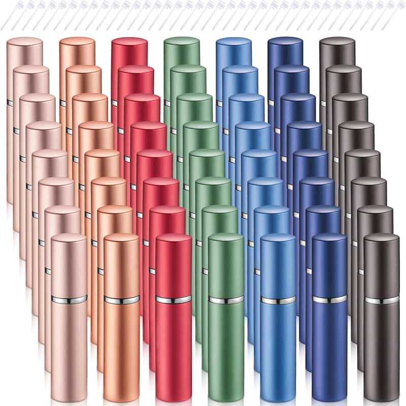 56-Piece Refillable Mini Perfume Spray Bottles
