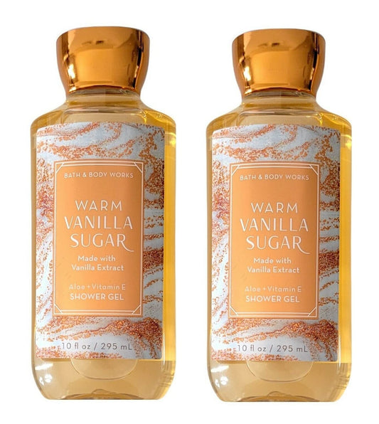 Warm Vanilla Sugar Shower Gel Gift Sets For Women 10 Oz 2 Pack Warm Vanilla Sugar)