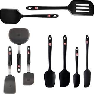 9-Piece Silicone Kitchen Utensil Set for Cooking and Baking