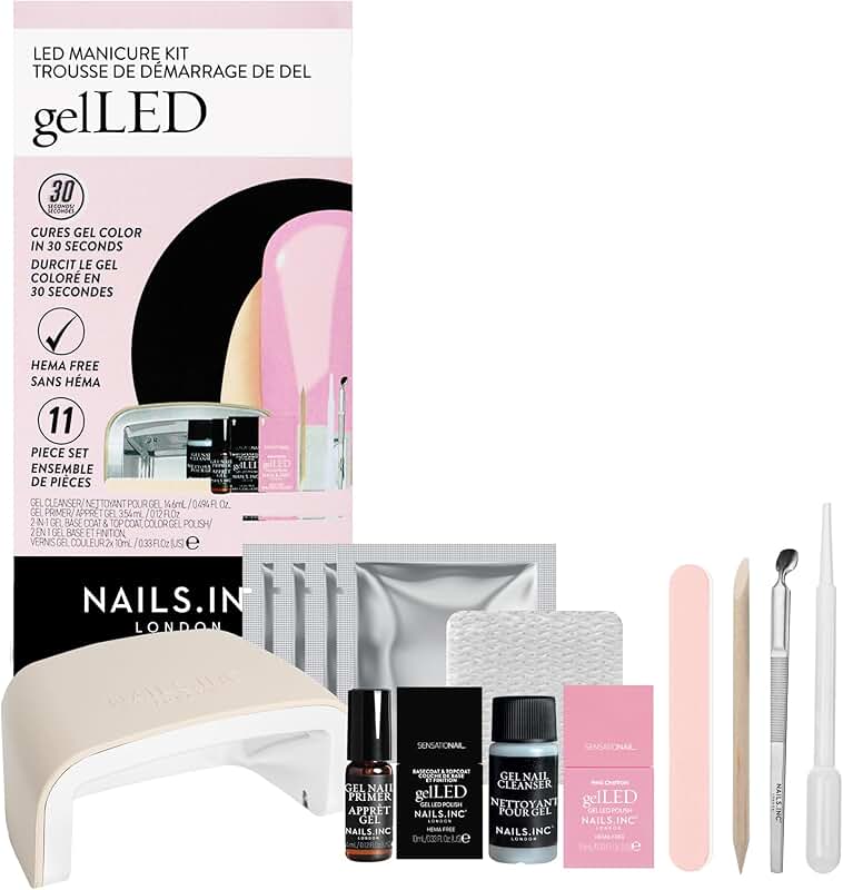 Gelled manicure kits