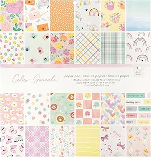 Double-Sided 12x12 Paper Pad, 48 Sheets