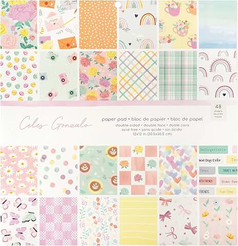 Double-Sided 12x12 Paper Pad, 48 Sheets