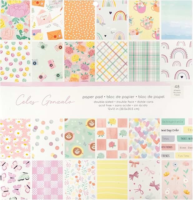 Double-Sided 12x12 Paper Pad, 48 Sheets