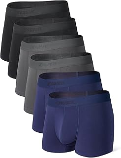 Men's Breathable Bamboo Trunks with Dual Pouch
