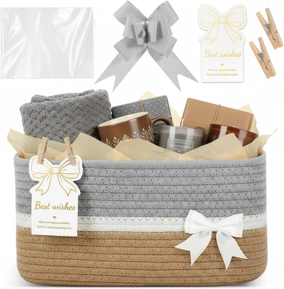 Small woven gift basket for holidays and events