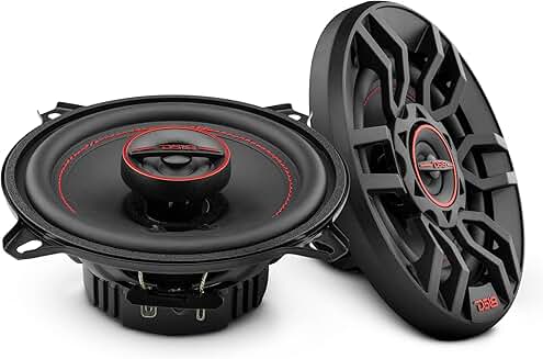 5.25-inch 2-Way Coaxial Car Speakers, 135W, 4-Ohm, 2 Pack