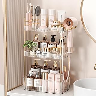 Clear 3-Tier Bathroom Counter Organizer