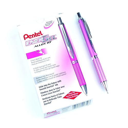 Pink 0.7 mm Gel Ink Pen Pack of 12