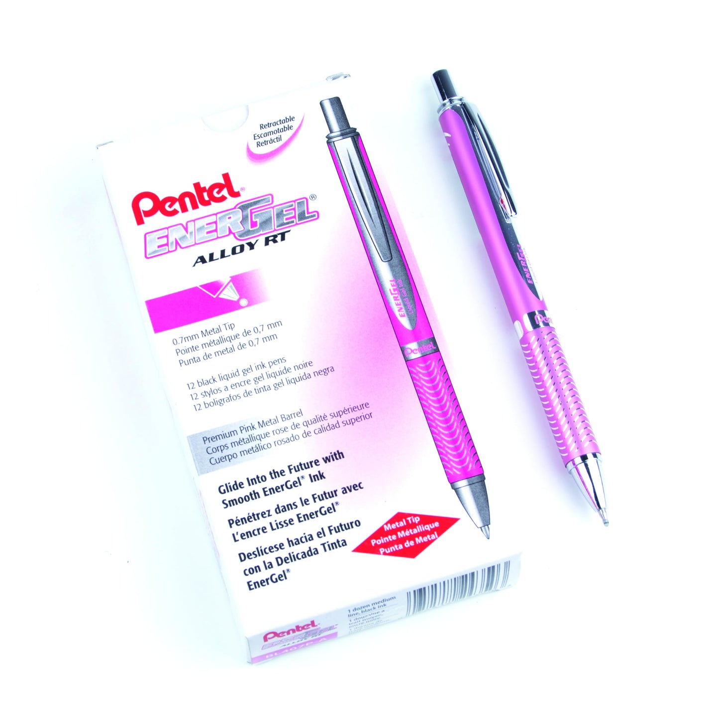 Pink 0.7 mm Gel Ink Pen Pack of 12