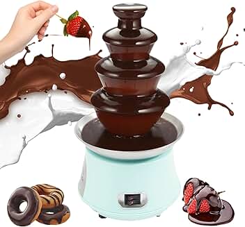 Electric 4-Tier Chocolate Fountain for Family Events