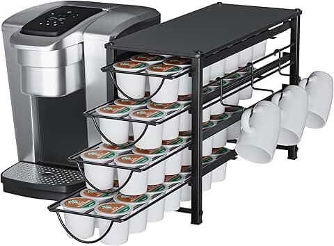 4-Tier Coffee Pod Organizer for Countertop