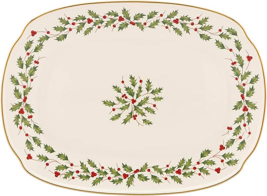 10-inch Sea Horse and Starfish Glass Serving Plate