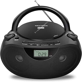 Portable CD Player with Bluetooth, Radio, USB, and Aux