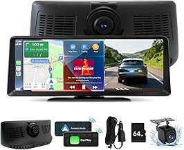 8.1-inch HD Touch Screen Car Stereo with Dash Cam and Backup Camera