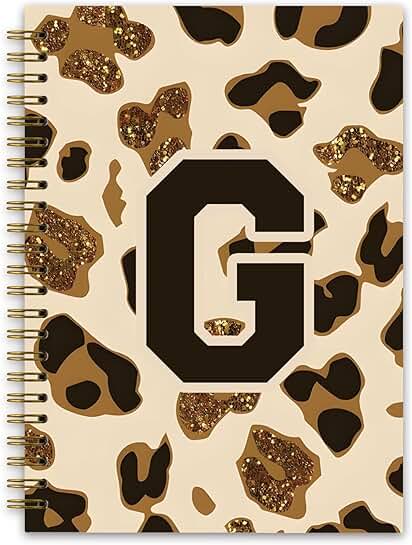 Leopard Print Personalized Notebook for Teen Girls
