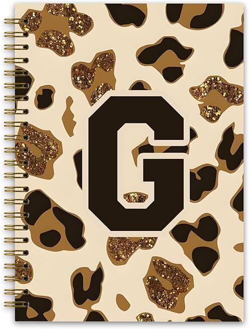 Leopard Print Personalized Notebook for Teen Girls