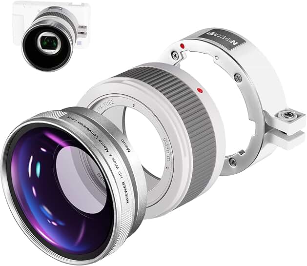 2-in-1 18mm Wide Angle & 10x Macro Lens with Extension Tube