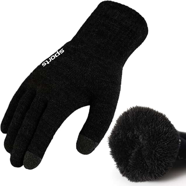 Warm Thermal Fleece Winter Gloves for Men and Women