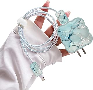Cute Marble Pattern Cable Protector for Phone Charger