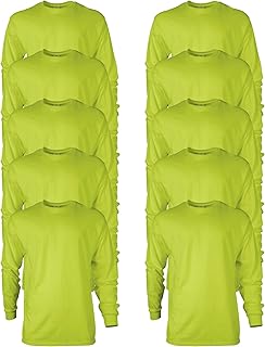 Adult long sleeve cotton T-shirt, multipack