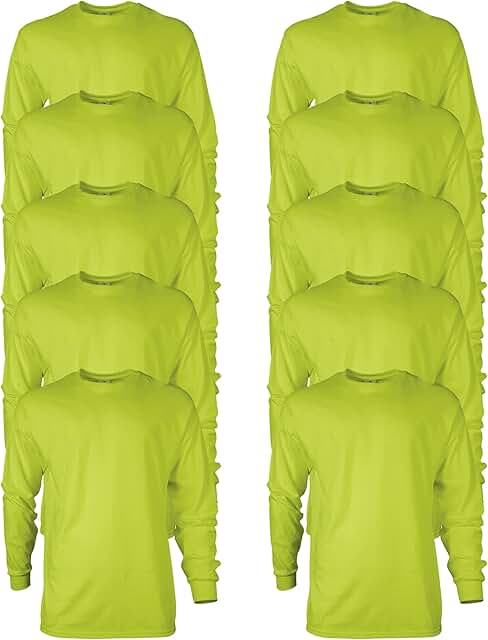 Adult long sleeve cotton T-shirt, multipack