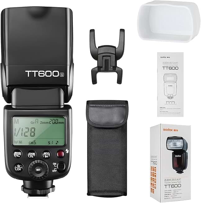 Wireless Camera Flash Speedlite with Diffuser and HSS Support
