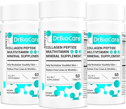 Collagen Peptides and Vitamins for Women, 180 Tablets