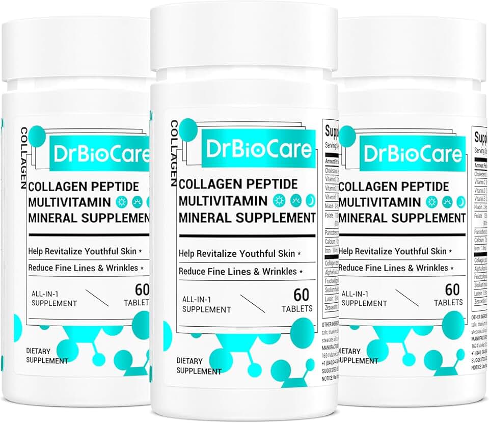 Collagen Peptides and Vitamins for Women, 180 Tablets