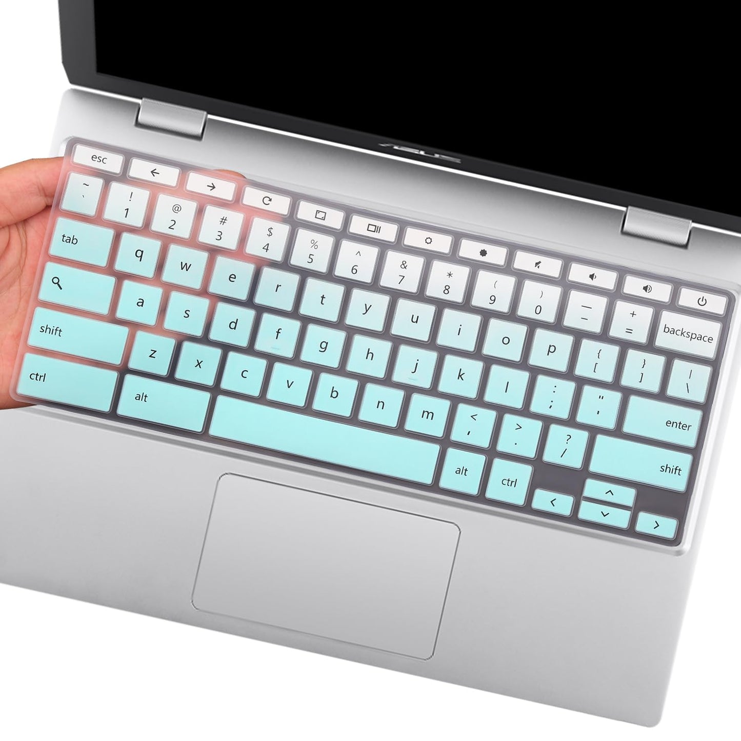 Gradient Mint Keyboard Cover for 11.6" and 14" Chromebooks