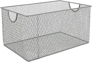 Mesh Wire Storage Basket for Shelves and Organization