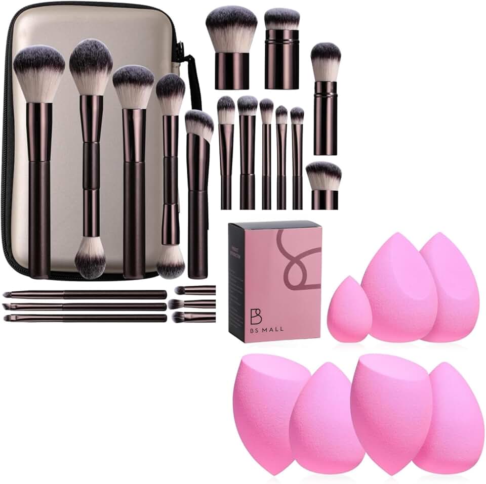 27-Piece Makeup Brush Set with Portable Case