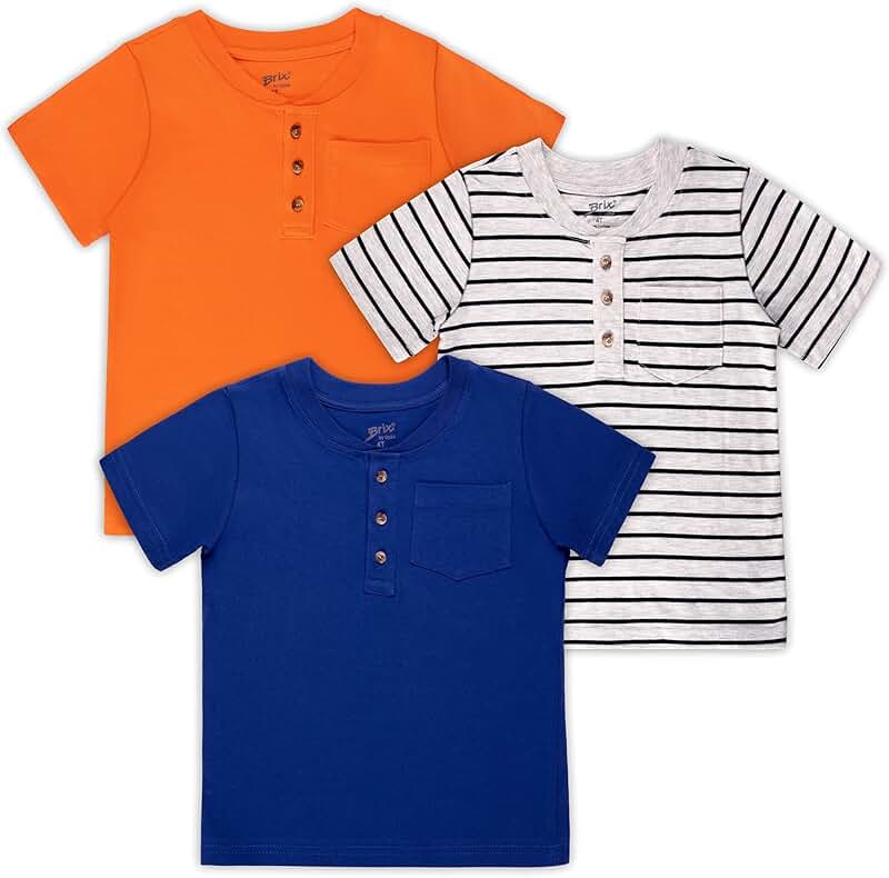 Toddler Boys Short Sleeve Shirts Pack