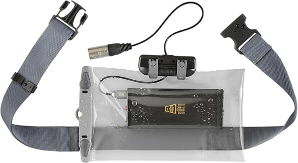 Large waterproof case for radio microphone, 5-year warranty