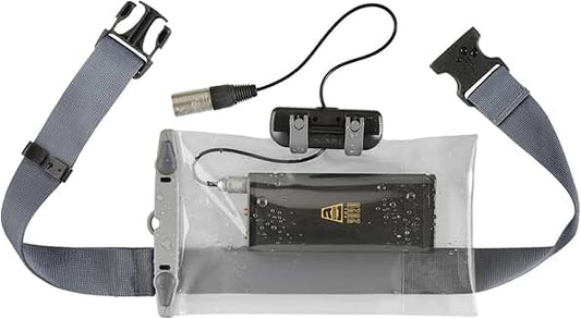 Large waterproof case for radio microphone, 5-year warranty