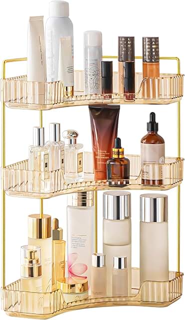 3-Tier Corner Bathroom and Vanity Organizer