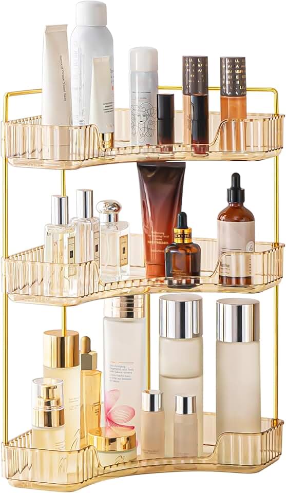 3-Tier Corner Bathroom and Vanity Organizer