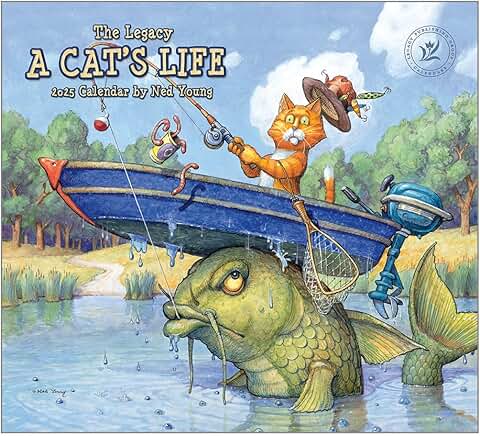 A Cat's Life 2025 Wall Calendar