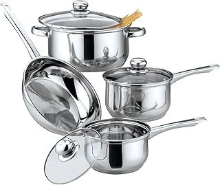 Seven-Piece Stainless Steel Cookware Set