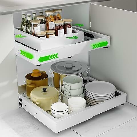 Adjustable Expandable Pull-Out Cabinet Organizer