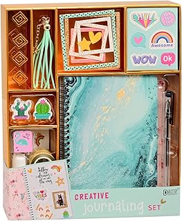 DIY Journal Set for Girls, Scrapbook Supplies, Teal