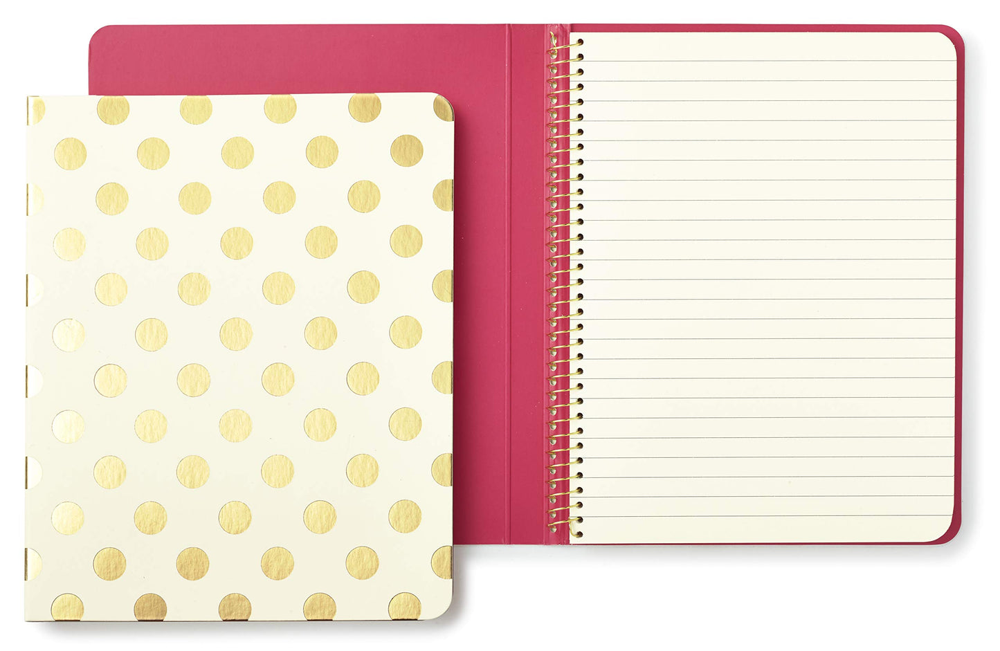 Gold Dots Spiral Notebook