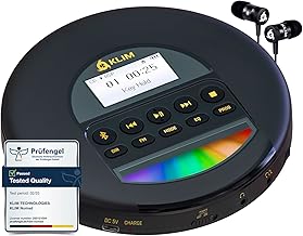 Portable CD Player with FM Radio and Headphones
